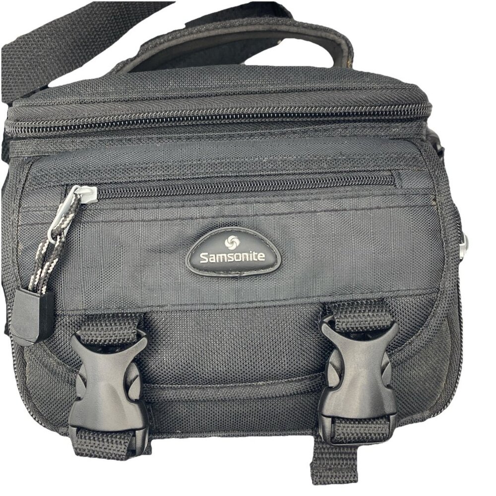 Samsonite Camera Bag Padded Small DSLR Point n Shoot Pockets Strap Black